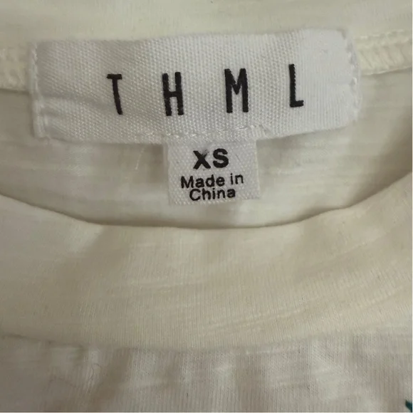 THML Cream Floral Boho Hippie Indie 70s Cowgirl Embroidered Sleeveless Tank Top - Picture 3 of 6